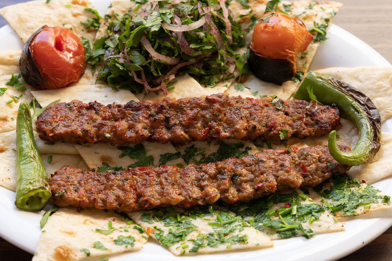 Турецкая еда с мясом