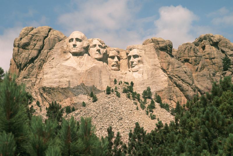 Mount Rushmore Monument in the USA.