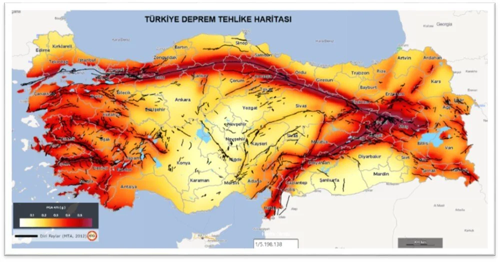 Turkey Earthquake Risk Map