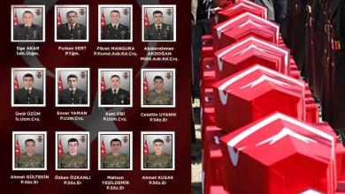 Turkey Mourns 12 Soldiers Martyred in Northern Iraq Cave Incident