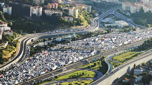 Istanbul Traffic Congestion 90 Percent