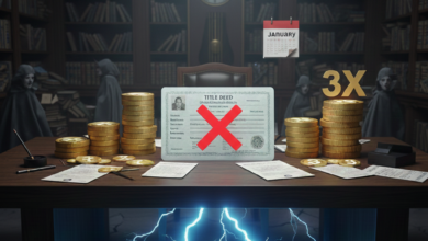 Title Deed Fee Triples